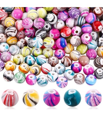 beads様 Pony Beads 6mmX9mm 900/Pkg-Pearl Multicolor : Amazon.pl